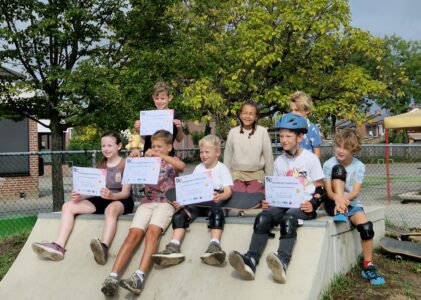 Skateworkshop beloond met certificaat